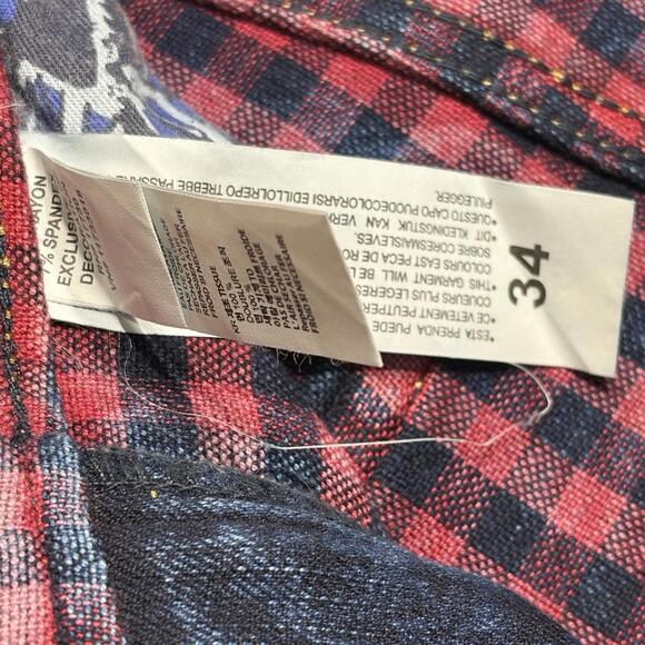 Jimmy & Jordan Premium Denim Jeans Plaid Lining Size 34 - Picture 10 of 16